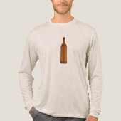 Amber glazen fles illustratie Tri-Blend shirt (Voorkant volledig)