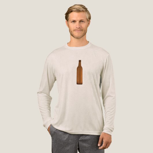 Amber glazen fles illustratie Tri-Blend shirt (Voorkant)