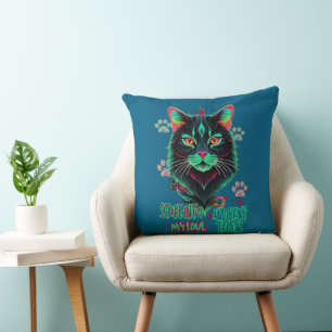 Amber Glow Cat Energy Kussen