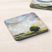 Amber Glow II Bier Onderzetter (Linkerzijde)