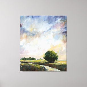 Amber Glow II Canvas Afdruk