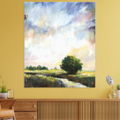 Amber Glow II Canvas Afdruk (Insitu (Woonkamer))