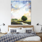 Amber Glow II Canvas Afdruk (Insitu (Slaapkamer))