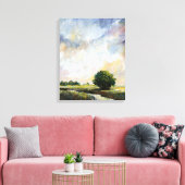 Amber Glow II Canvas Afdruk (Insitu (Woonkamer))