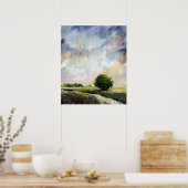 Amber Glow II Poster (Keuken)