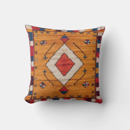 Amber Glow" Marokkaanse Kilim Kussens: Kussen