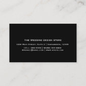 Amber Glow Slingerlichten Elegant Visitekaartje (Achterkant)