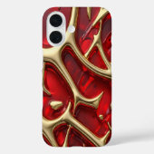 Amber & Gold #2 - iPhone 16 Hoesjes (Achterkant)