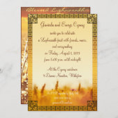 Amber Grainfield Lughnasadh Uitnodiging (Voorkant / Achterkant)