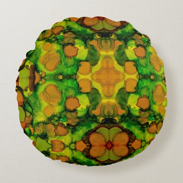 Amber Grove Rond Kussen (Voorkant)