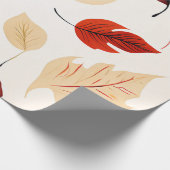 Amber Grove: Rustieke herfstbladeren Cadeaupapier (Hoek)