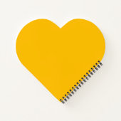 Amber hartvormig notitieboek (Achterkant)