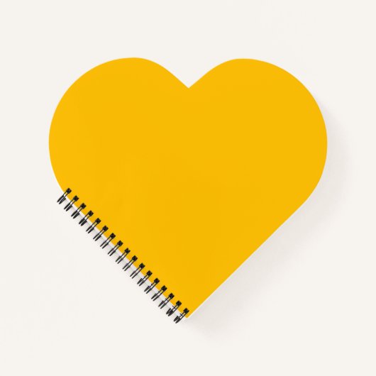 Amber hartvormig notitieboek (Voorkant)