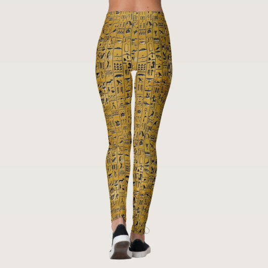 Amber Hieroglypics Leggings (Achterkant)