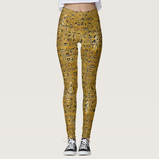 Amber Hieroglypics Leggings (Voorkant)