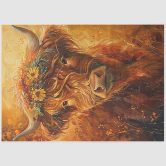 Amber Highlander Tissuepapier (Voorkant)