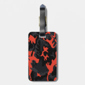 Amber Highlights Camo Bagagelabel (Achterkant verticaal)