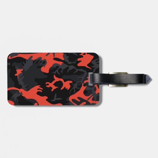 Amber Highlights Camo Bagagelabel (Achterkant horizontaal)