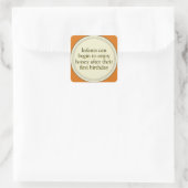 Amber Honey Baby Warning Stickers (Tas)