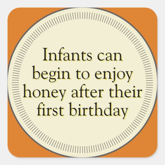 Amber Honey Baby Warning Stickers (Voorkant)