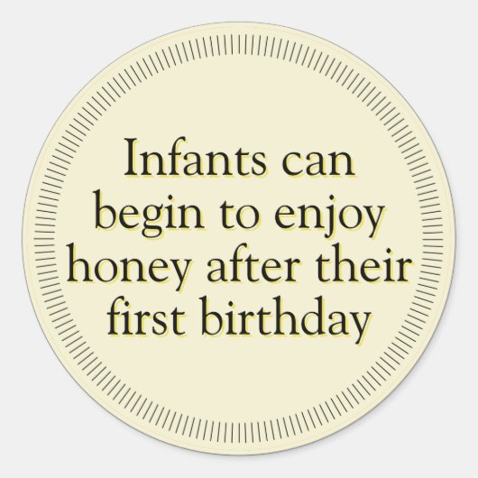 Amber Honey Baby Warning Stickers (Voorkant)