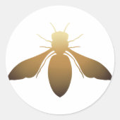 Amber Honeybee Gradient Sticker (Voorkant)