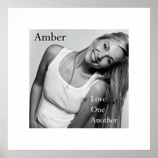 Amber-liefde-een-ander 20x20 steen UV Poster (Voorkant)