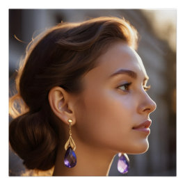 Amber Light Elegance Perfect Poster