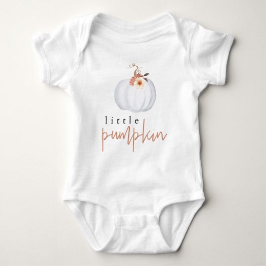 AMBER Little Pumpkin Sweet Oranje Autumn Romper (Voorkant)