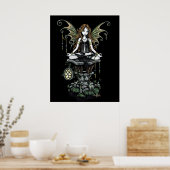 "Amber" Lotus Natuur Fairy Poster (Keuken)