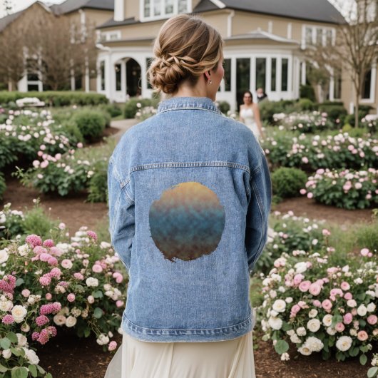 Amber luchten denim jacket (Huwelijk Achterkant)
