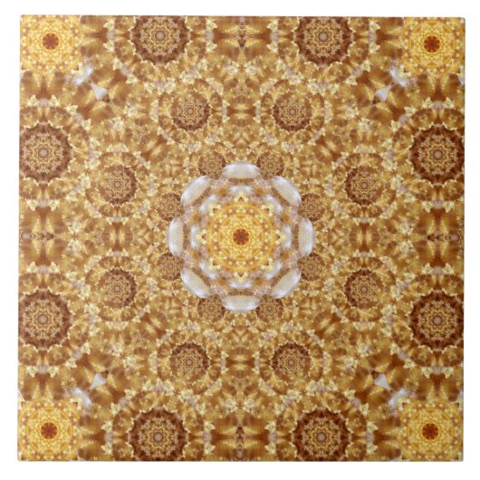Amber Mandala Tegeltje (Voorkant)