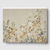 Amber meadow floral gastenboek (Achterkant)