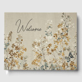 Amber meadow floral gastenboek (Voorkant)