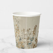 Amber meadow floral papieren bekers (Rechts)