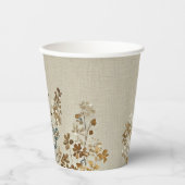 Amber meadow floral papieren bekers (Voorkant)