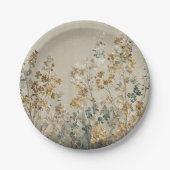 Amber meadow floral papieren bordje (Voorkant)