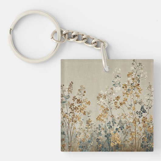 Amber meadow floral sleutelhanger (voorkant)