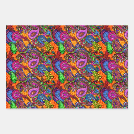 Amber Melange Paisley Guitar Set Wrapping Paper Sh (Voorkant 2)