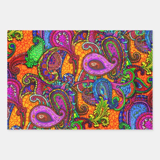 Amber Melange Paisley Guitar Set Wrapping Paper Sh (Voorkant 2)