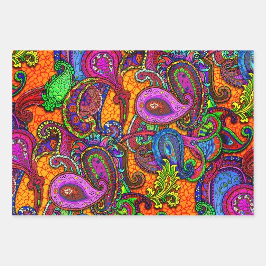 Amber Melange Paisley Guitar Set Wrapping Paper Sh (Voorkant)