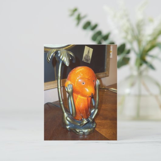 Amber Monkey Briefkaart (Staand voorkant)