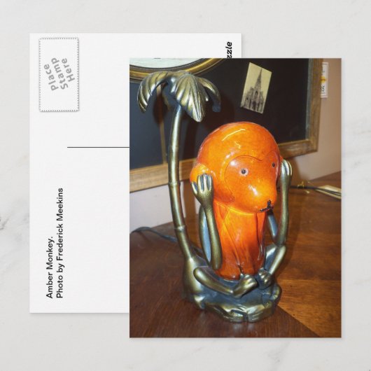 Amber Monkey Briefkaart (Voorkant / Achterkant)