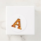 Amber Monogram A Ornament – ontwerp Bedankjes Labels (In situ)