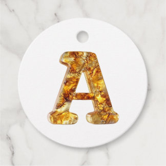 Amber Monogram A Ornament – ontwerp Bedankjes Labels