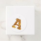 Amber Monogram A Ornament – ontwerp Bedankjes Labels (In situ)