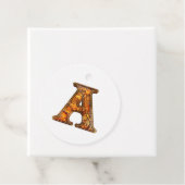 Amber Monogram A Ornament – ontwerp Bedankjes Labels (In situ)