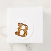 Amber Monogram B Ornament – ontwerp Bedankjes Labels (In situ)