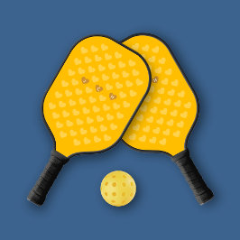 Amber monotone harten persoonlijk monogram pickleball paddle