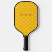 Amber monotone harten persoonlijk monogram pickleball paddle (Achterkant)